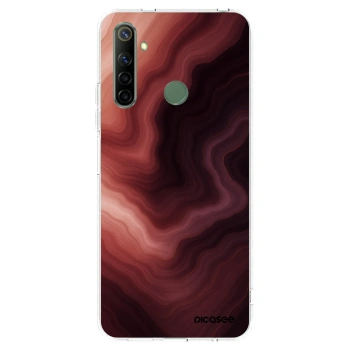 Picasee silikonowe przeźroczyste etui na Realme 6i - Rouge
