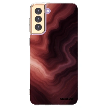 Picasee silikonowe przeźroczyste etui na Samsung Galaxy S21+ 5G G996F - Rouge
