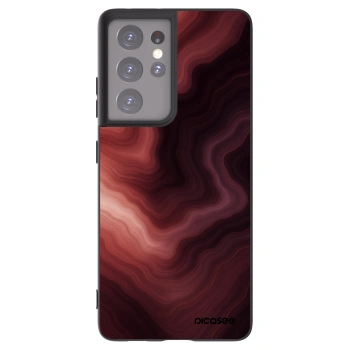 Picasee silikonowe czarne etui na Samsung Galaxy S21 Ultra 5G G998B - Rouge