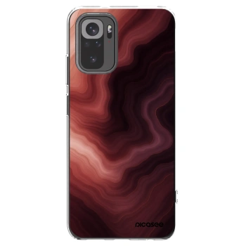 Picasee silikonowe przeźroczyste etui na Xiaomi Redmi Note 10S - Rouge