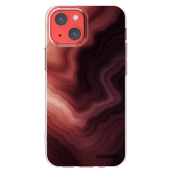 Picasee silikonowe przeźroczyste etui na Apple iPhone 13 mini - Rouge