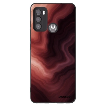 Picasee silikonowe czarne etui na Motorola Moto G60 - Rouge