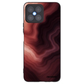 Picasee silikonowe czarne etui na Honor X8 4G - Rouge