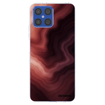 Picasee silikonowe przeźroczyste etui na Honor X8 4G - Rouge