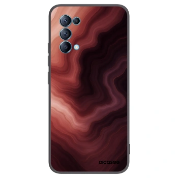 Picasee silikonowe czarne etui na OPPO Reno 5 5G - Rouge