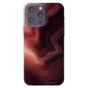 Picasee silikonowe przeźroczyste etui na Apple iPhone 14 Pro Max - Rouge