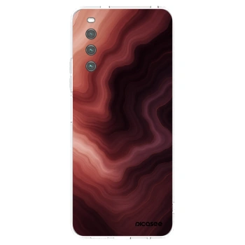 Picasee silikonowe przeźroczyste etui na Sony Xperia 10 IV 5G - Rouge