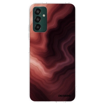 Picasee silikonowe przeźroczyste etui na Samsung Galaxy M13 M135F - Rouge