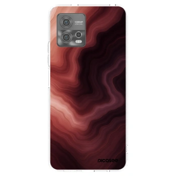 Picasee silikonowe przeźroczyste etui na Motorola Moto G72 - Rouge