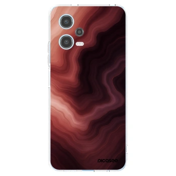 Picasee silikonowe przeźroczyste etui na Xiaomi Redmi Note 12 5G - Rouge