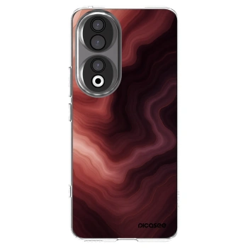 Picasee silikonowe przeźroczyste etui na Honor 90 5G - Rouge