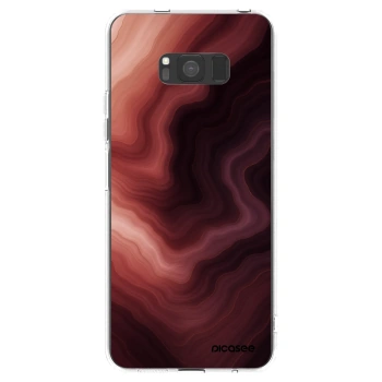 Picasee silikonowe przeźroczyste etui na Samsung Galaxy S8 G950F - Rouge