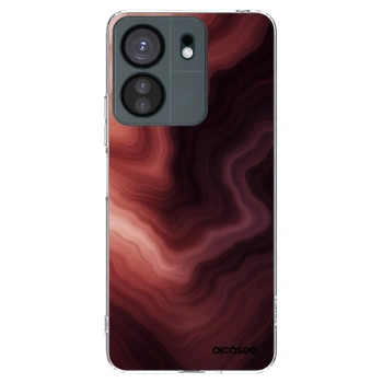Picasee silikonowe przeźroczyste etui na Xiaomi Redmi 13C 4G - Rouge