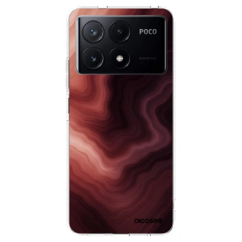 Picasee silikonowe przeźroczyste etui na Xiaomi Poco X6 Pro - Rouge