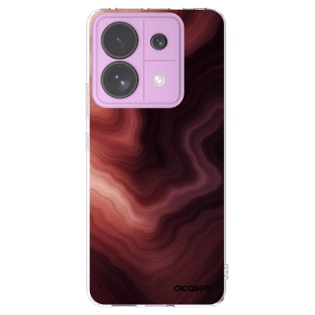 Picasee silikonowe przeźroczyste etui na Xiaomi Redmi Note 13 Pro 5G - Rouge