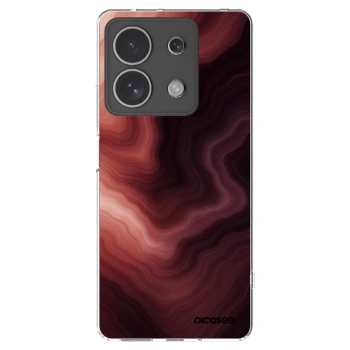 Picasee silikonowe przeźroczyste etui na Xiaomi Redmi Note 13 4G - Rouge