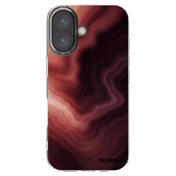 Picasee silikonowe przeźroczyste etui na Apple iPhone 16 - Rouge
