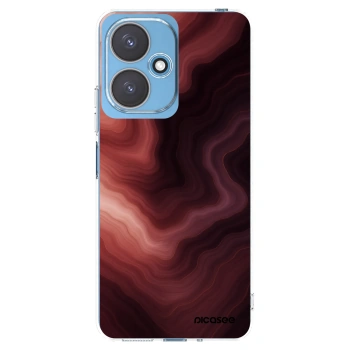 Picasee silikonowe przeźroczyste etui na Xiaomi Redmi 13C 5G - Rouge