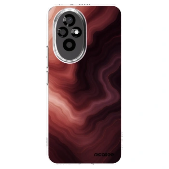 Picasee silikonowe przeźroczyste etui na Honor 200 Pro 5G - Rouge