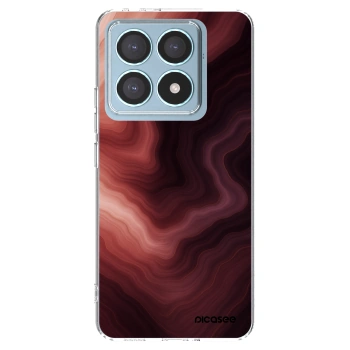 Picasee silikonowe przeźroczyste etui na Xiaomi 14T Pro - Rouge