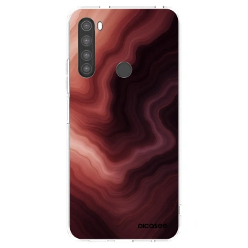 Picasee silikonowe przeźroczyste etui na Xiaomi Redmi Note 8 - Rouge