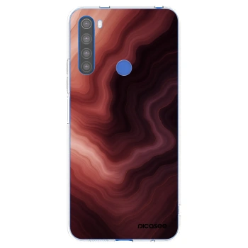 Picasee silikonowe przeźroczyste etui na Xiaomi Redmi Note 8T - Rouge