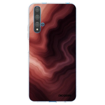 Picasee silikonowe przeźroczyste etui na Huawei Nova 5T - Rouge