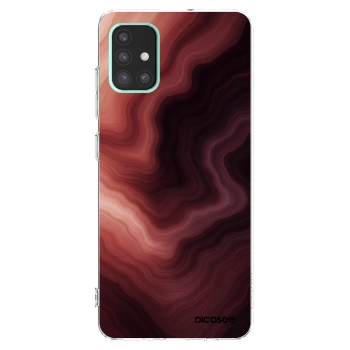 Picasee silikonowe przeźroczyste etui na Samsung Galaxy A51 A515F - Rouge