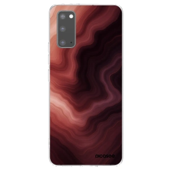 Picasee silikonowe przeźroczyste etui na Samsung Galaxy S20 G980F - Rouge