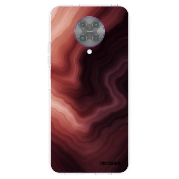 Picasee silikonowe przeźroczyste etui na Xiaomi Poco F2 Pro - Rouge