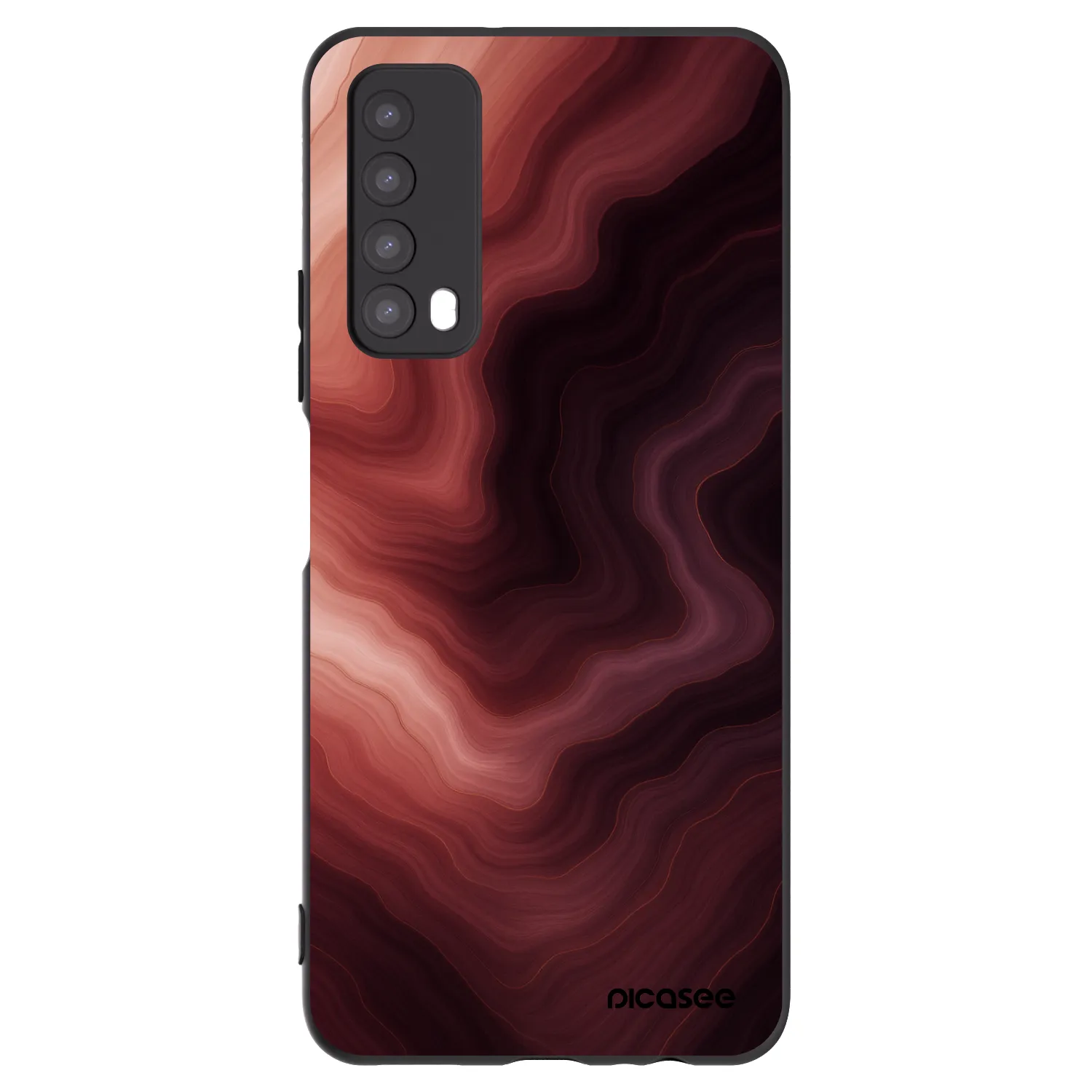 Picasee silikonowe czarne etui na Huawei P Smart 2021 - Rouge