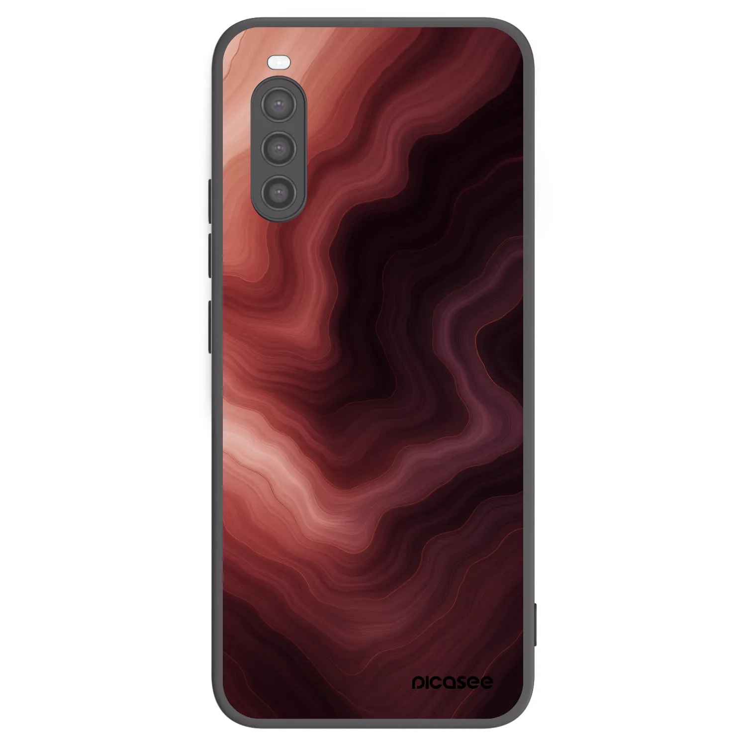 Picasee silikonowe czarne etui na Sony Xperia 10 II - Rouge