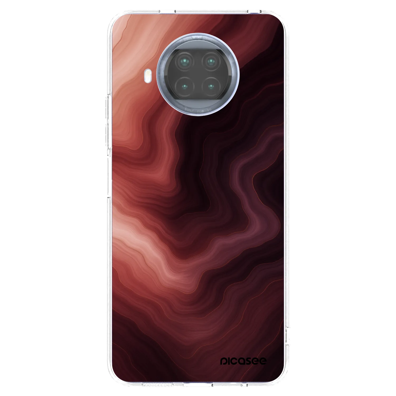 Picasee silikonowe przeźroczyste etui na Xiaomi Mi 10T Lite - Rouge