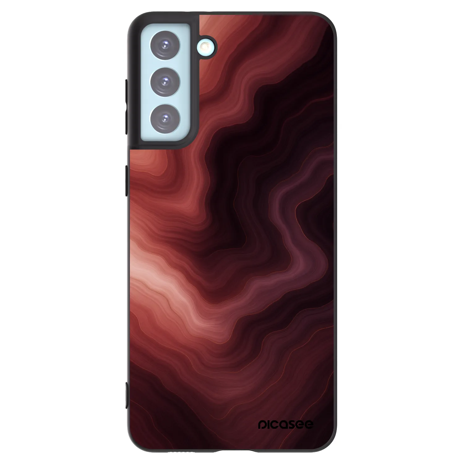 Picasee silikonowe czarne etui na Samsung Galaxy S21+ 5G G996F - Rouge