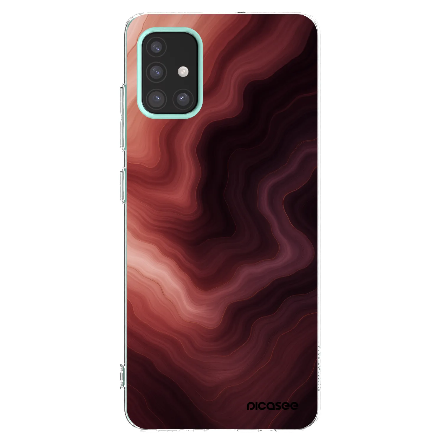 Picasee silikonowe przeźroczyste etui na Samsung Galaxy M31s - Rouge