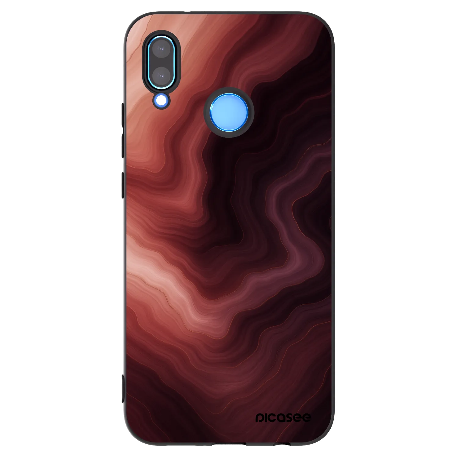 Picasee silikonowe czarne etui na Huawei P20 Lite - Rouge