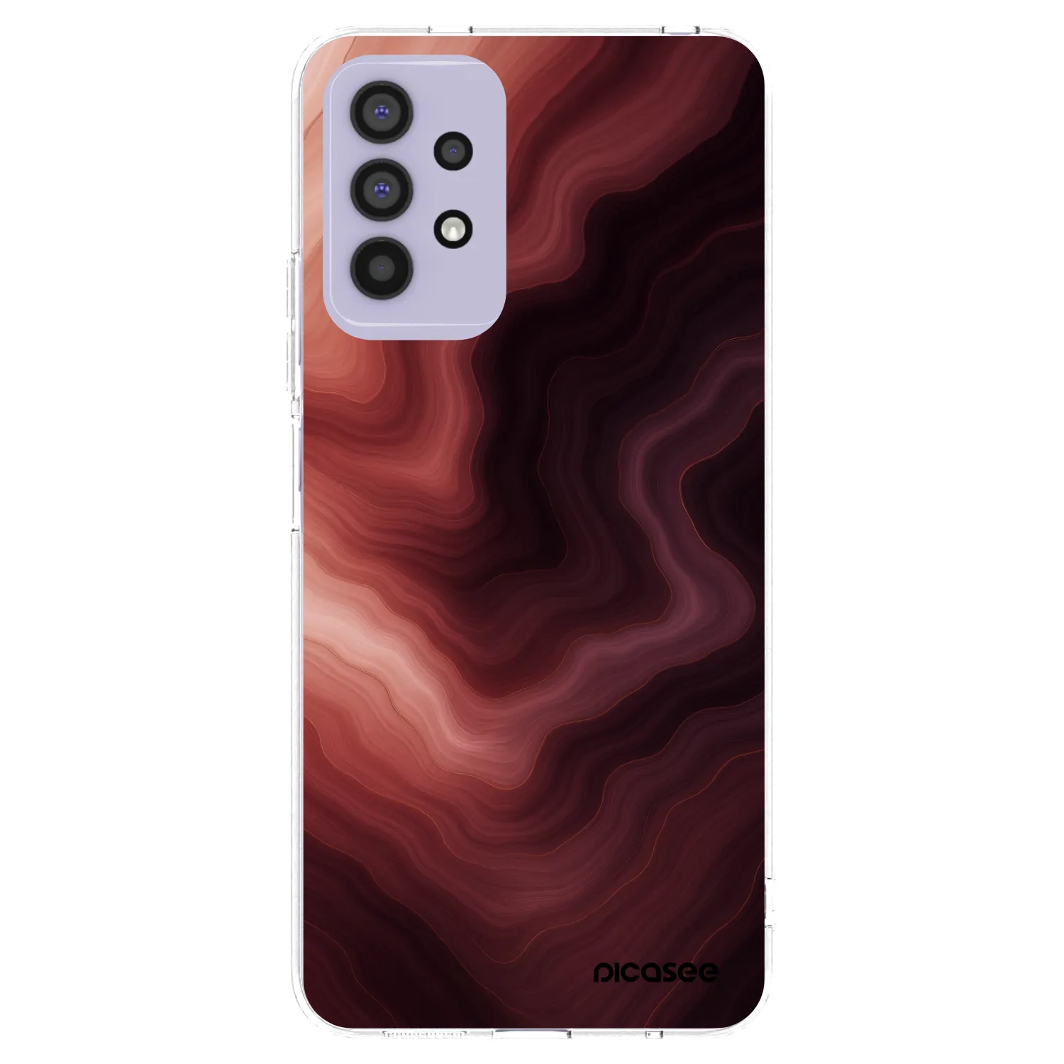 Picasee silikonowe przeźroczyste etui na Samsung Galaxy A32 4G SM-A325F - Rouge