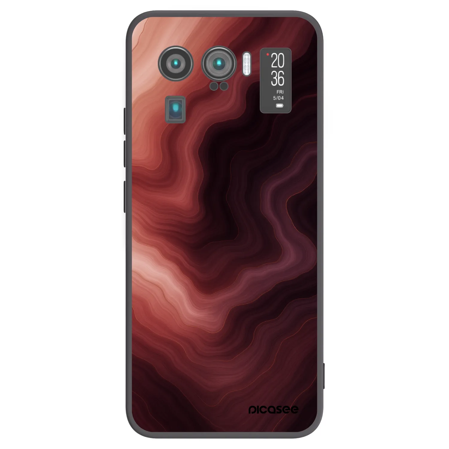 Picasee silikonowe czarne etui na Xiaomi Mi 11 Ultra - Rouge