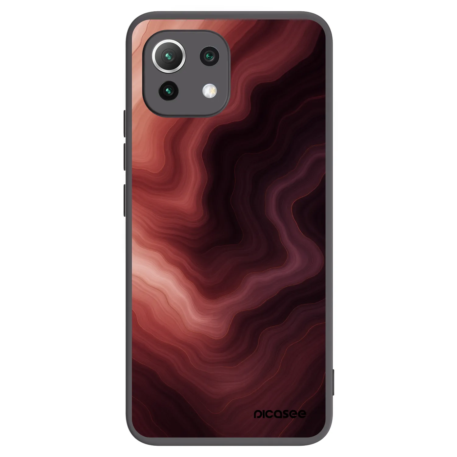 Picasee silikonowe czarne etui na Xiaomi 11 Lite 5G NE - Rouge