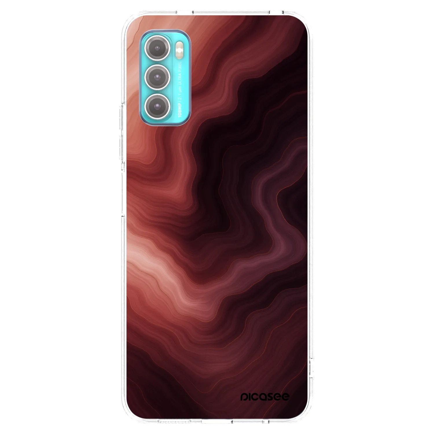 Picasee silikonowe przeźroczyste etui na Motorola Moto G60 - Rouge