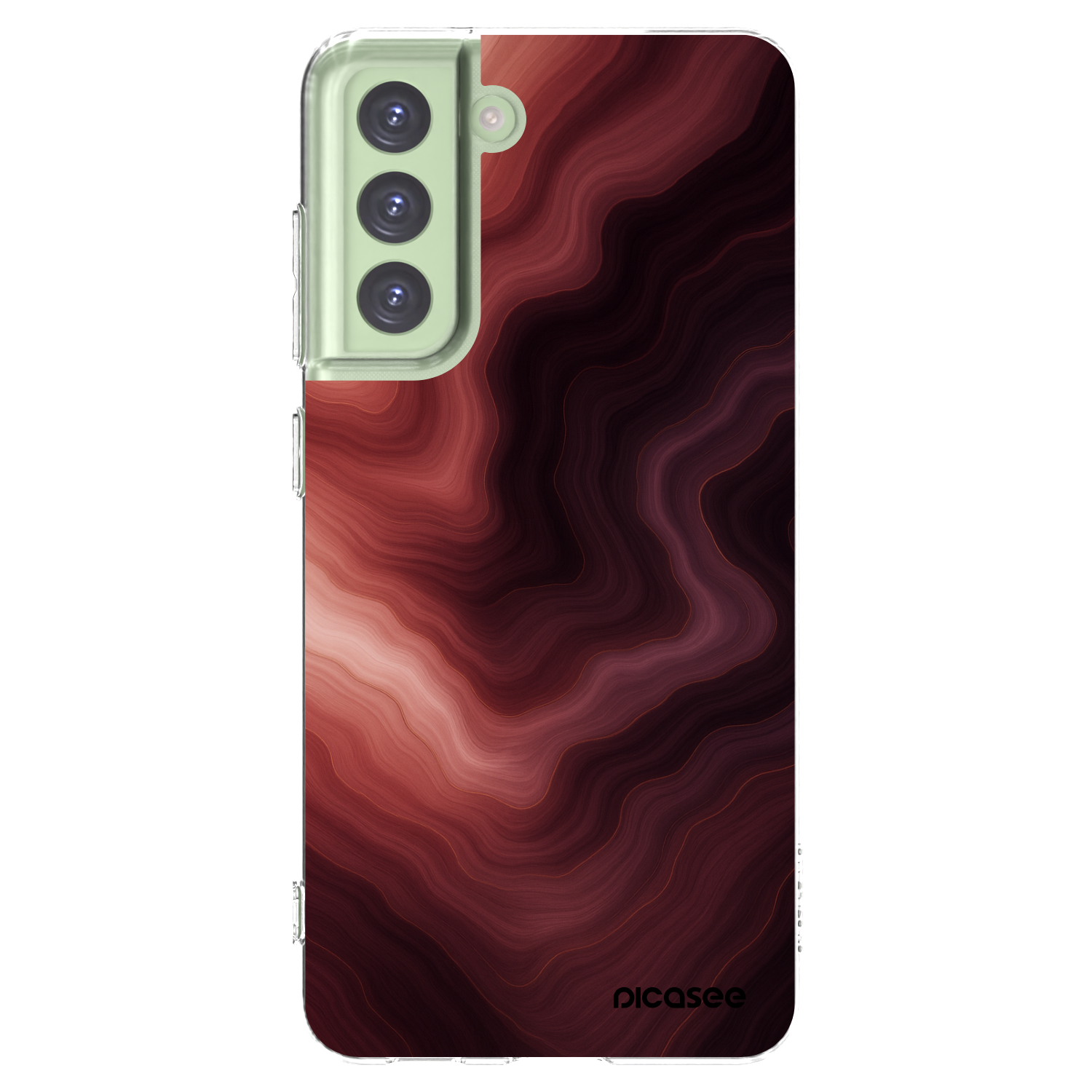 Picasee silikonowe przeźroczyste etui na Samsung Galaxy S21 FE 5G - Rouge