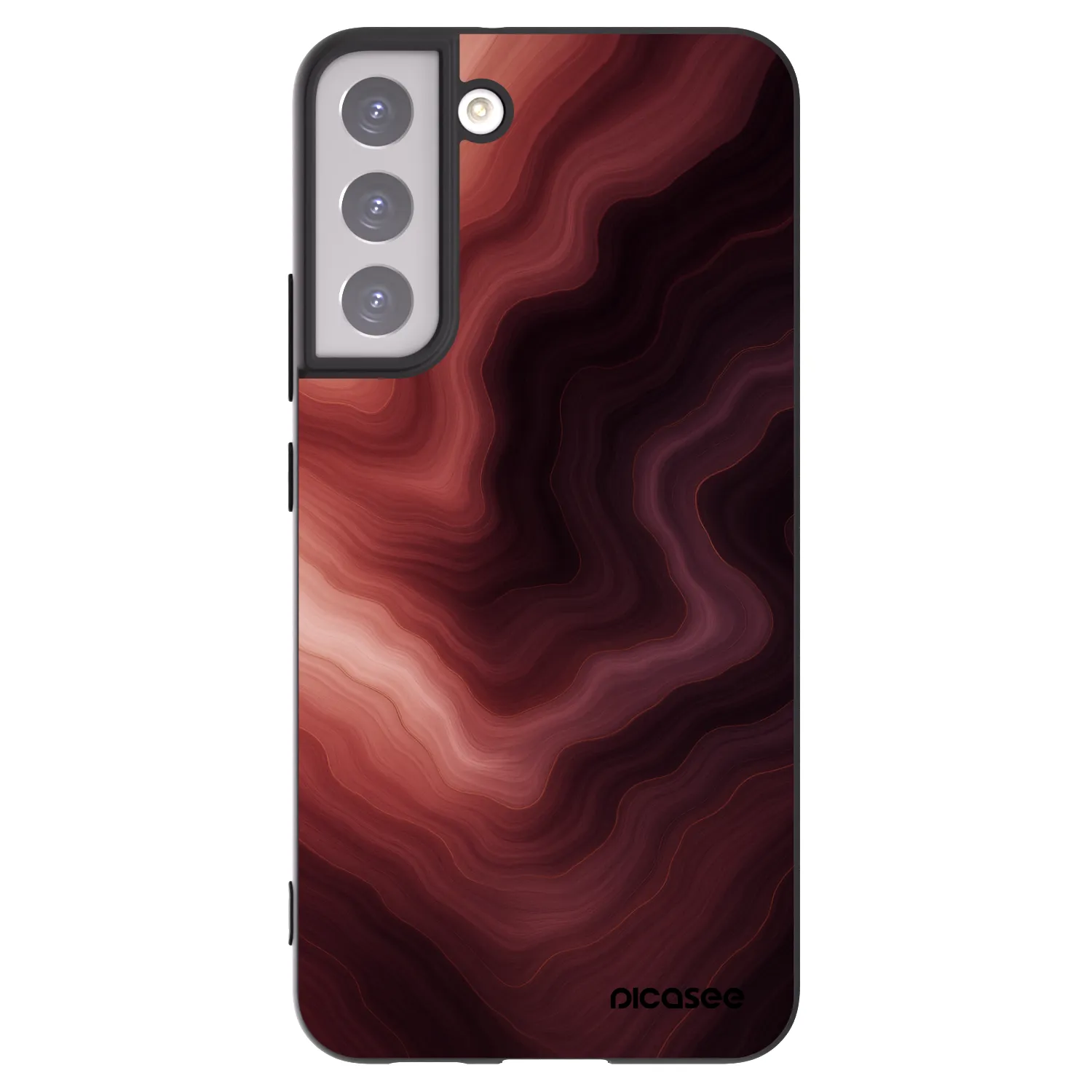 Picasee silikonowe czarne etui na Samsung Galaxy S22+ 5G - Rouge