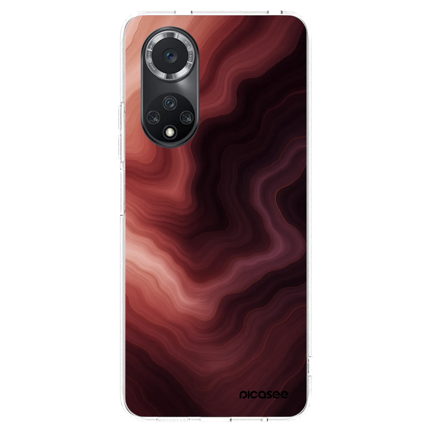 Picasee silikonowe przeźroczyste etui na Huawei Nova 9 SE - Rouge