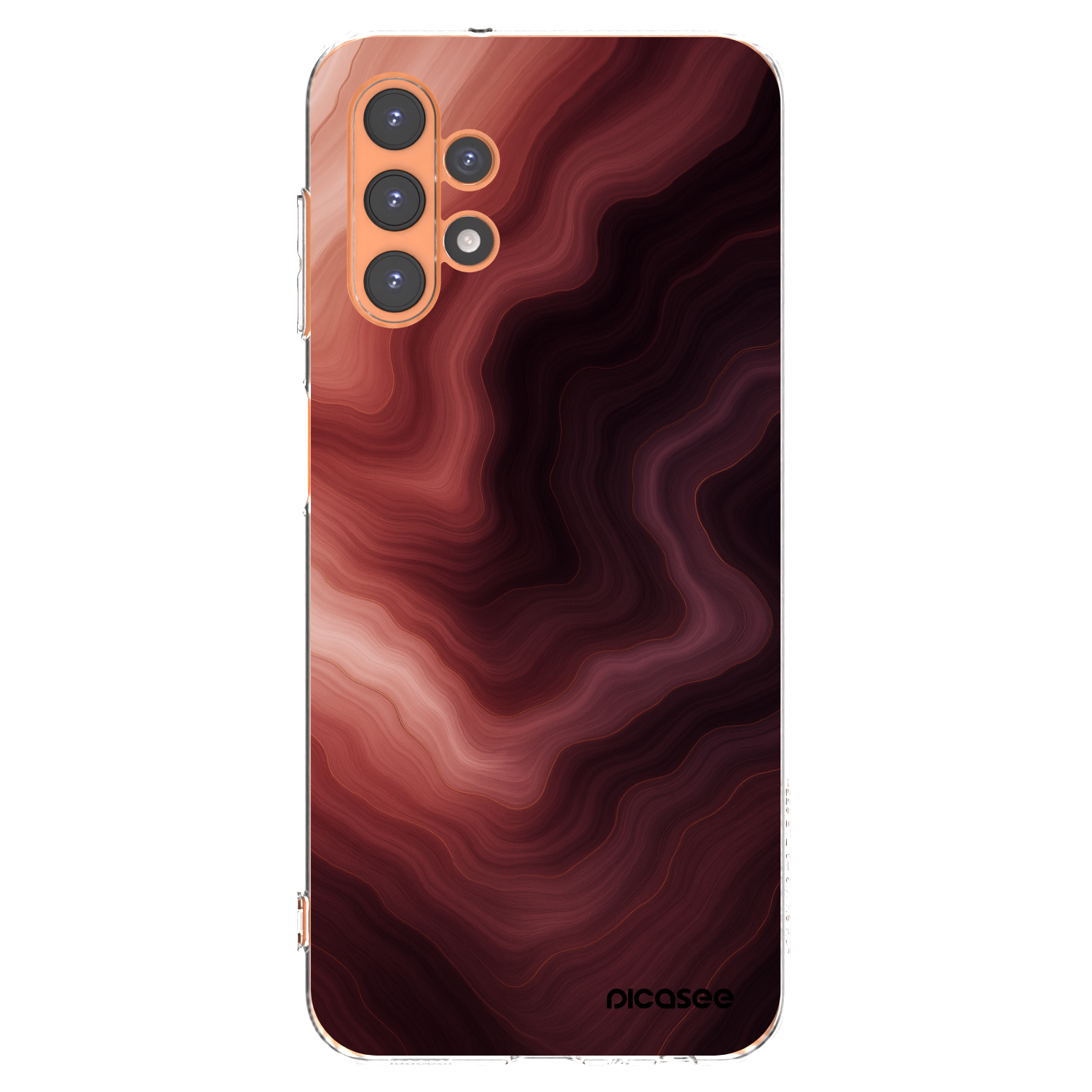 Picasee silikonowe przeźroczyste etui na Samsung Galaxy A13 4G A135 - Rouge