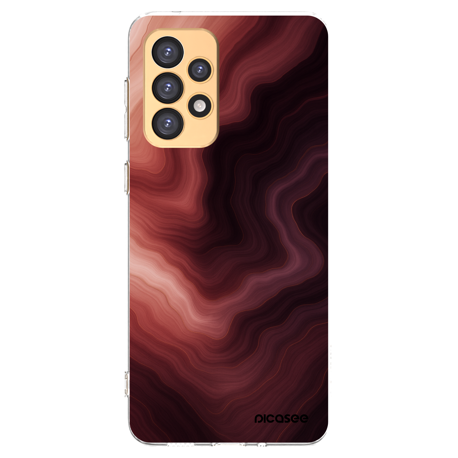 Picasee silikonowe przeźroczyste etui na Samsung Galaxy A33 5G A336 - Rouge