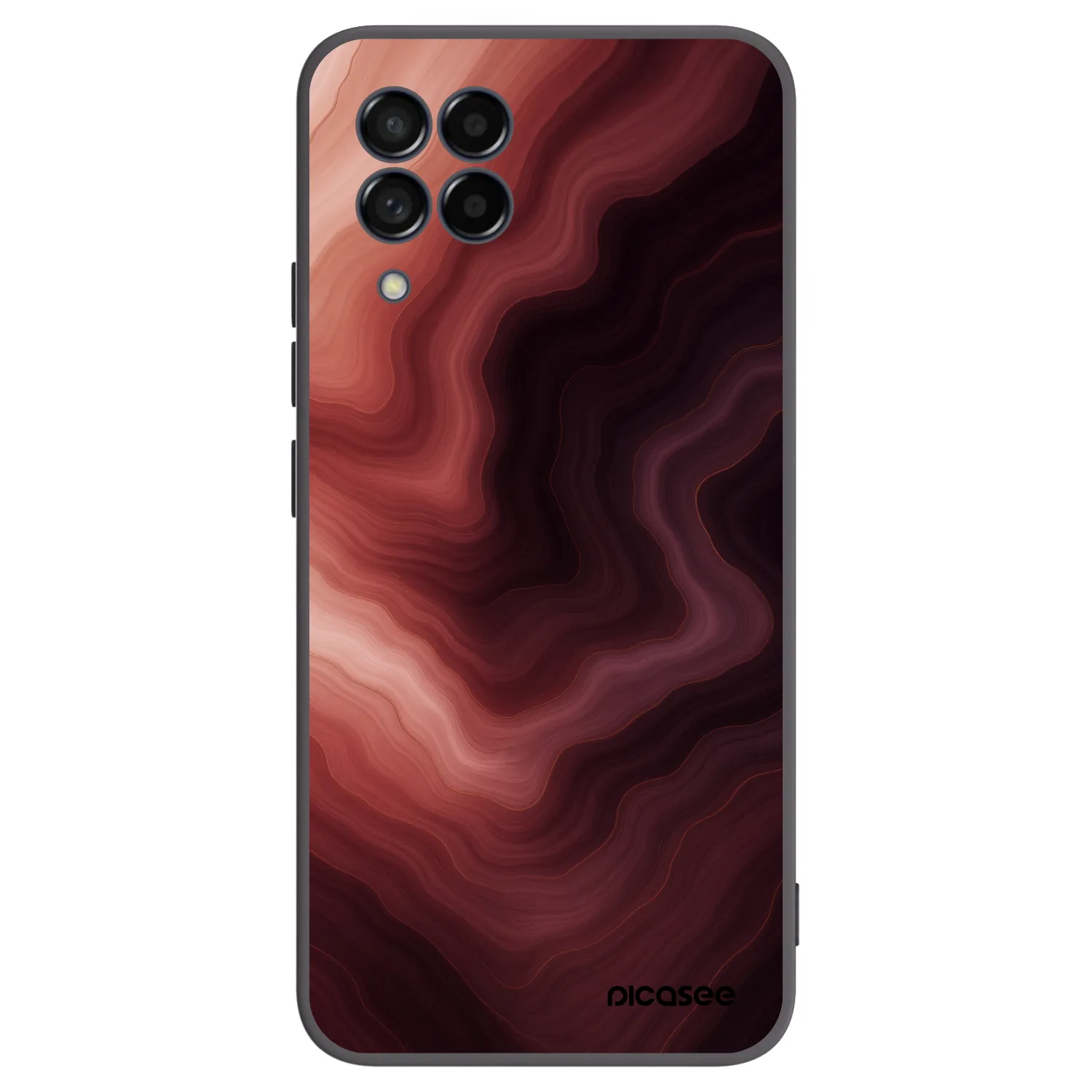 Picasee silikonowe czarne etui na Samsung Galaxy M53 5G - Rouge