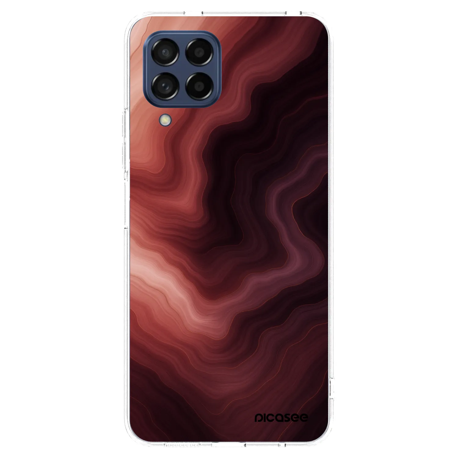 Picasee silikonowe przeźroczyste etui na Samsung Galaxy M53 5G - Rouge