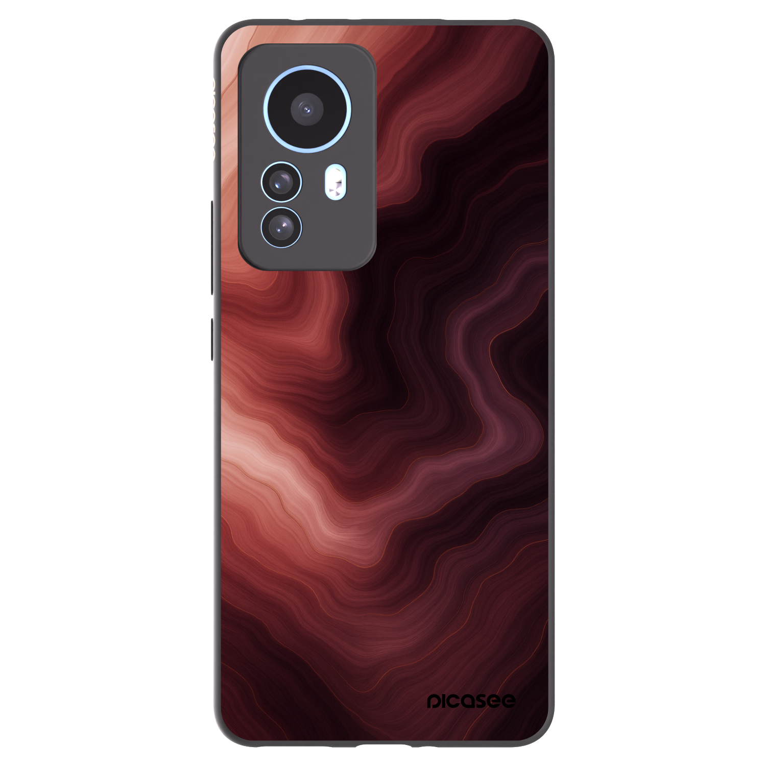 Picasee silikonowe czarne etui na Xiaomi 12T Pro - Rouge