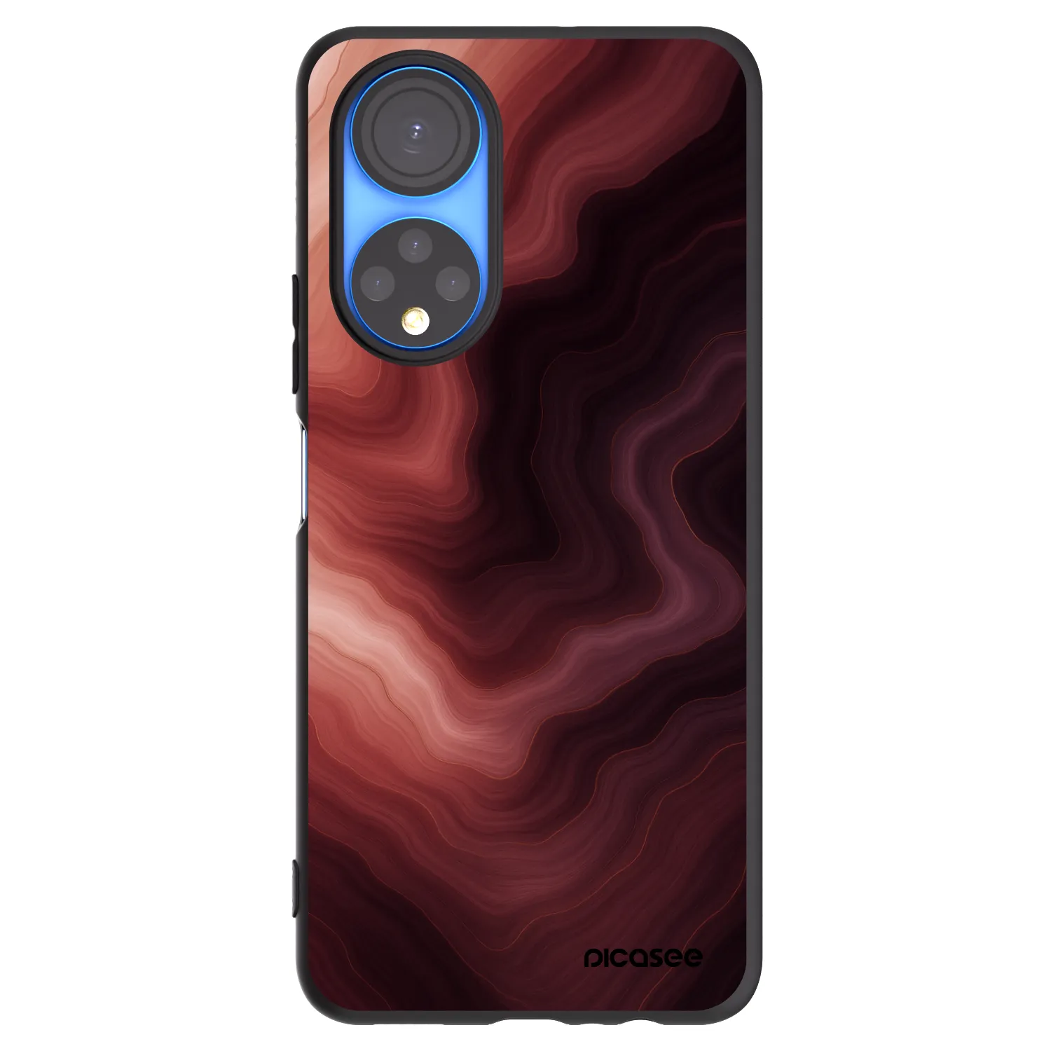 Picasee silikonowe czarne etui na Honor X7 - Rouge