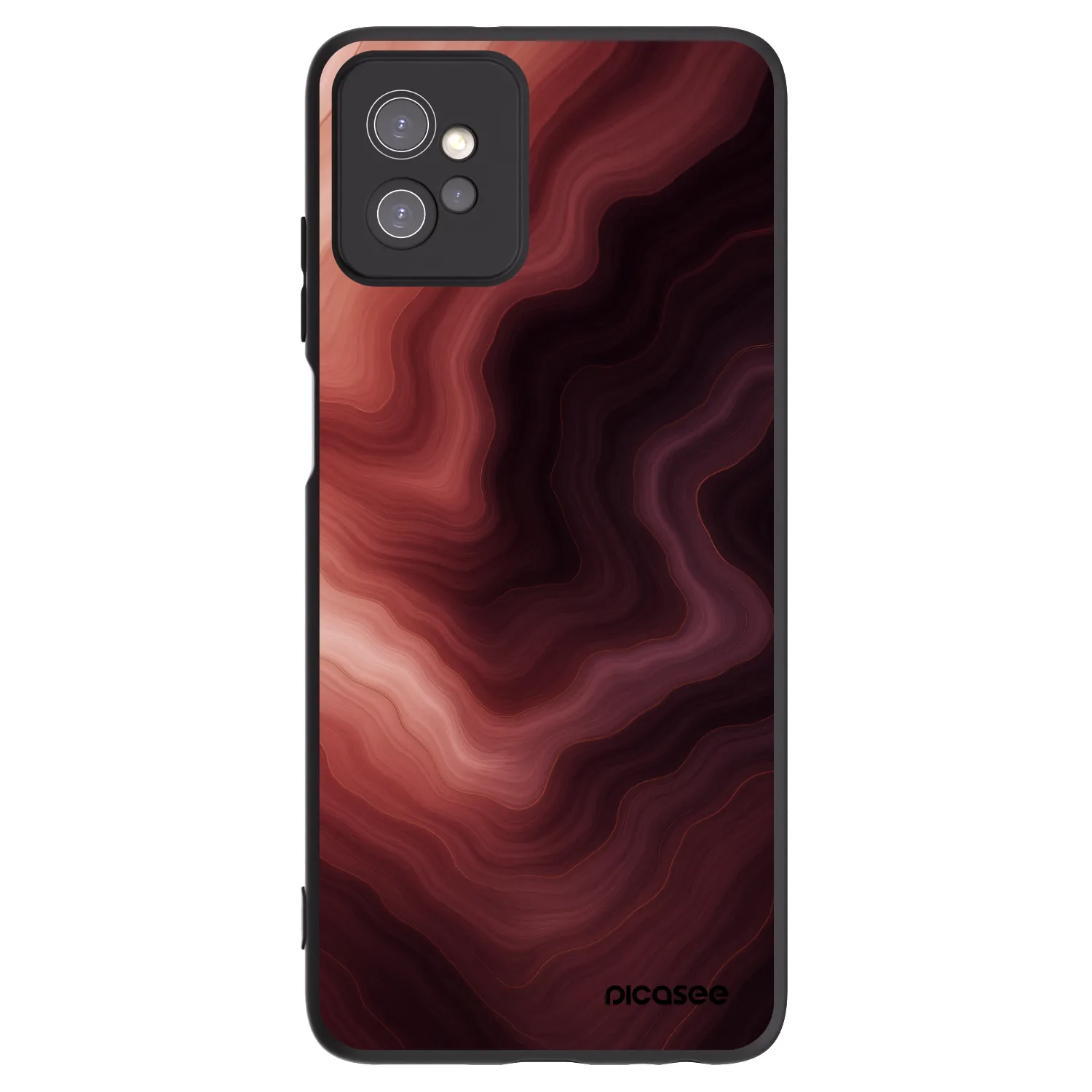 Picasee silikonowe czarne etui na Motorola Moto G32 - Rouge